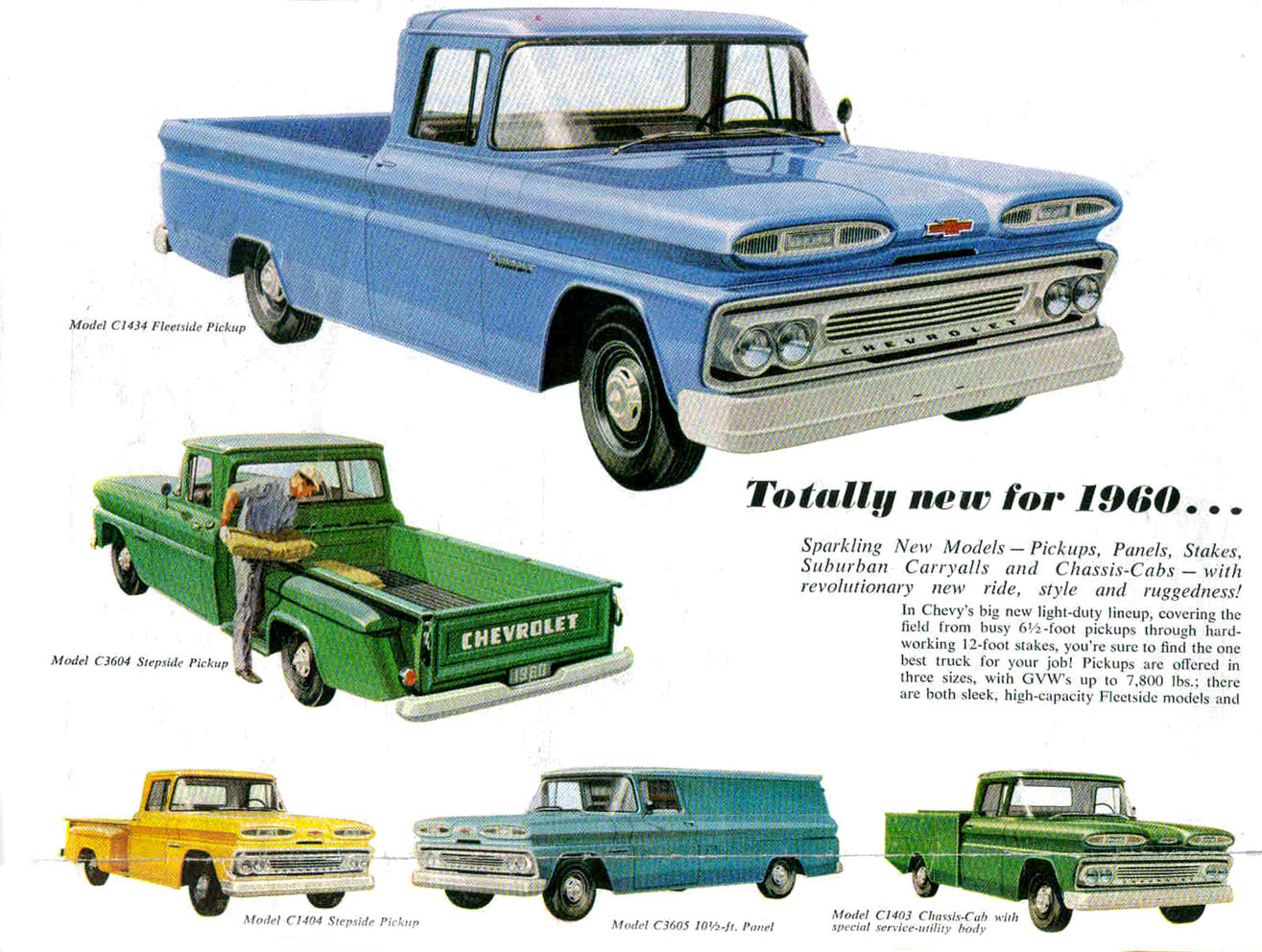 1960 Chevrolet Truck Foldout Page 5